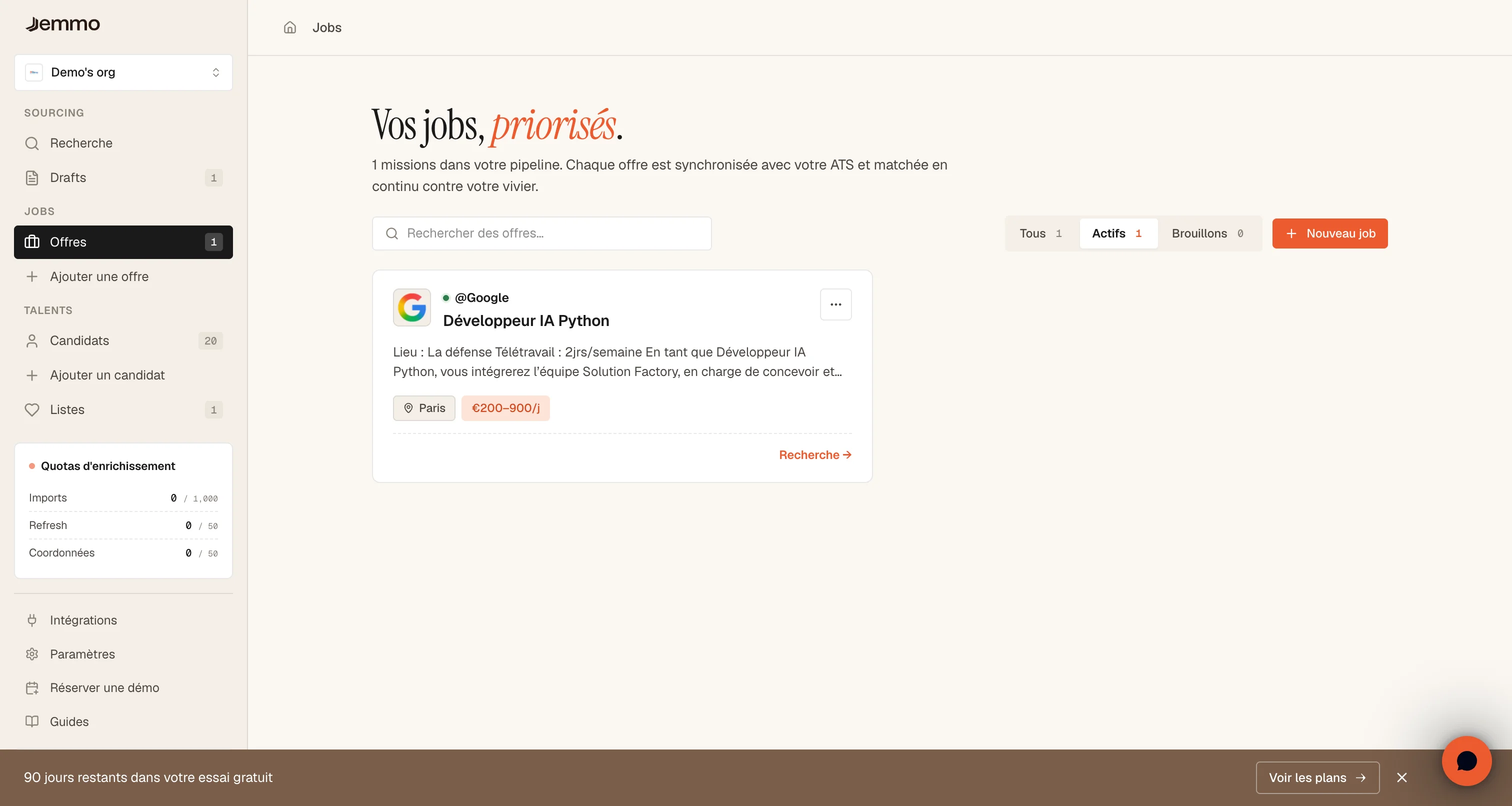 Page Offres